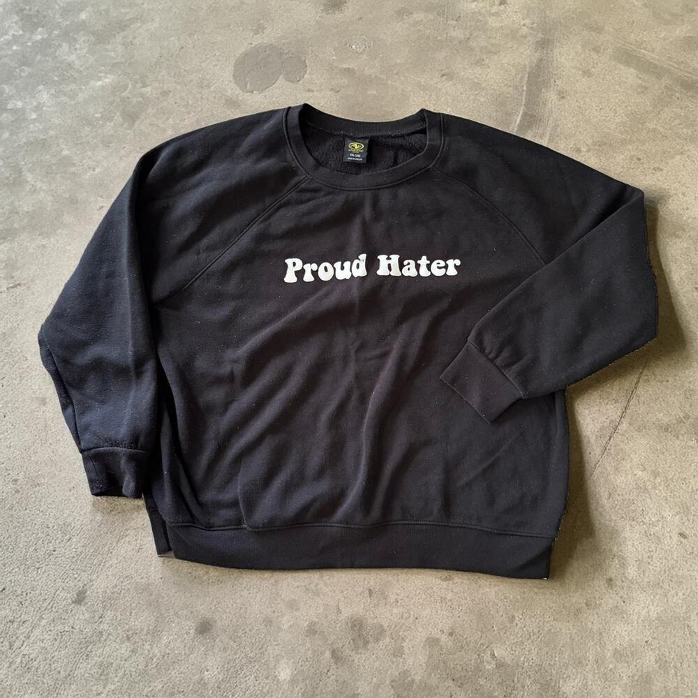 Men's M Starter Athletics "Proud Hater" Crewneck